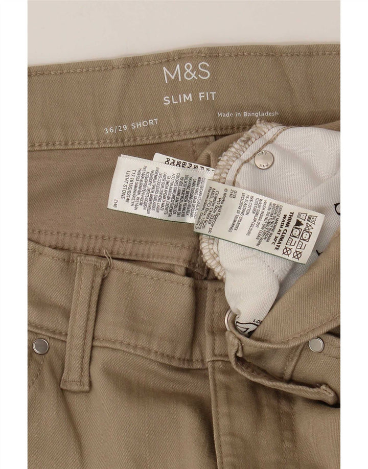Marks & Spencer Jean Slim Homme W36 L29 Coton Beige