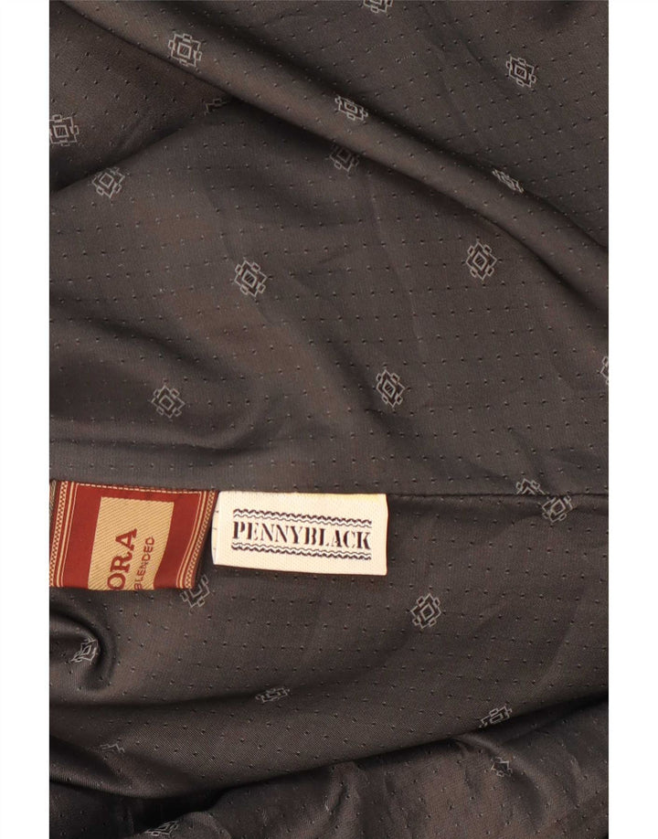 Penny Black Veste blazer surdimensionnée à 4 boutons pour femme IT 42 laine gris moyen