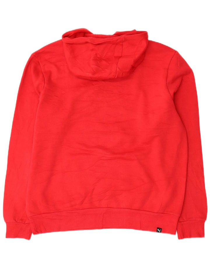 Puma Pull à Capuche Graphique Homme Rouge Moyen Coton