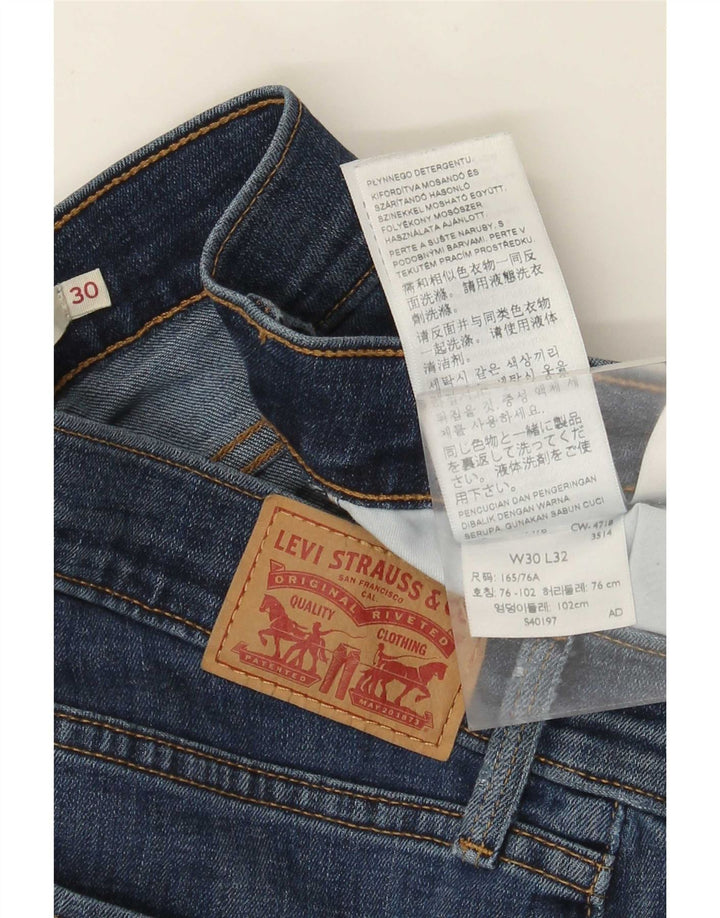 Levi's Jean 314 Shaping Straight Femme Bleu Coton W30 L32
