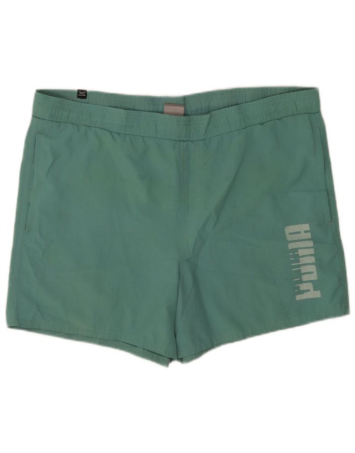 Puma Short de Bain Graphique Homme Vert Large Polyester