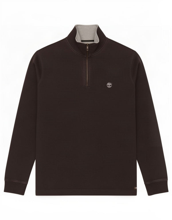 Timberland Earthkeepers Haut à col zippé et manches longues en coton noir pour homme