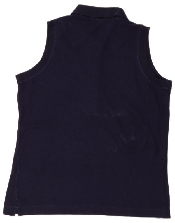 Fila Polo sans manches pour femme UK 14 Large Bleu marine Coton