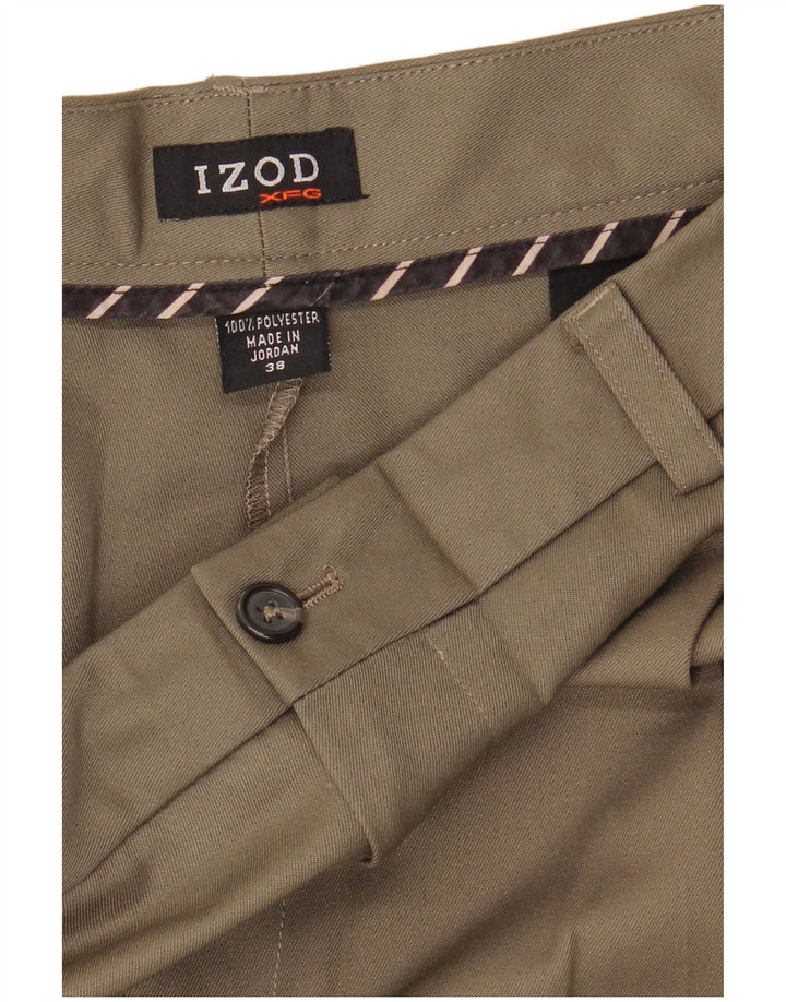 Izod Short Chino Homme W38 XL Kaki Polyester