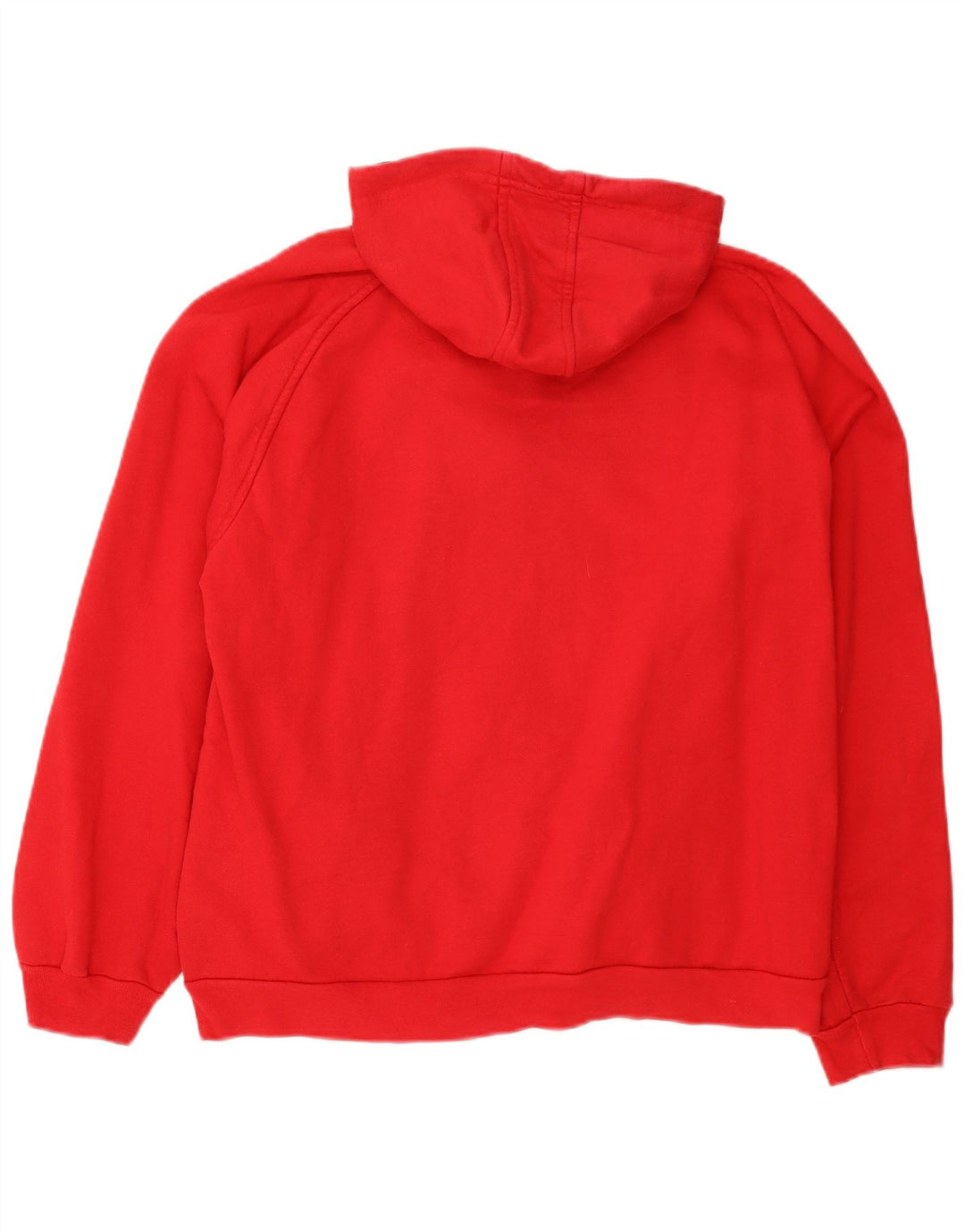 Kappa Pull à capuche zippé pour homme en coton rouge Large