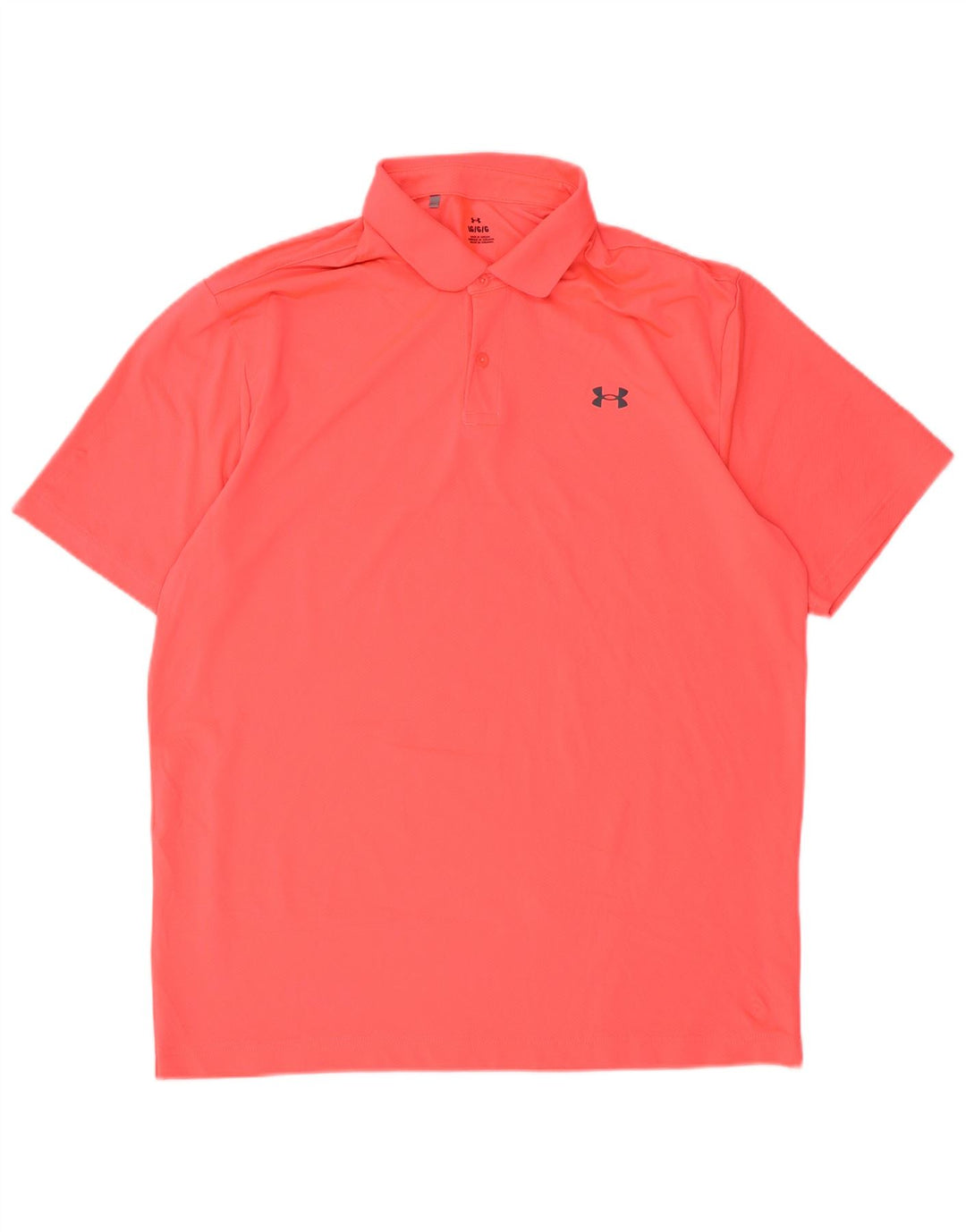 UNDER ARMOUR Polo Homme Large Rose Polyester