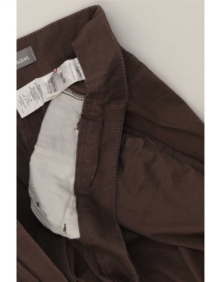Marks & Spencer Short chino pour femme UK 12 Medium W32 Marron Coton