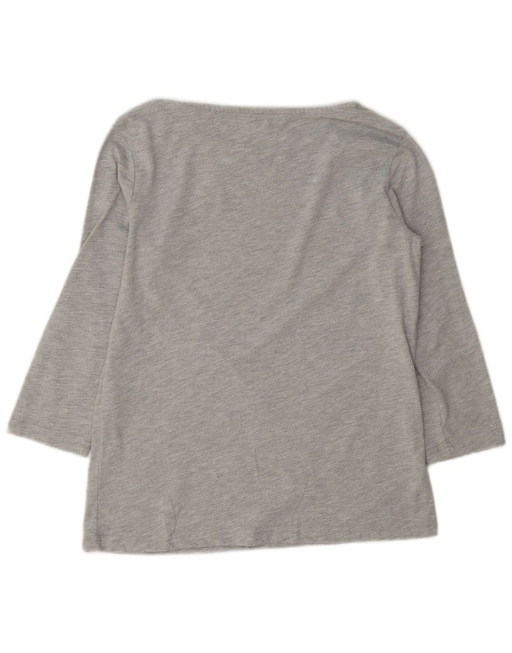 Crew Clothing Haut Femme Manches 3/4 UK 10 Petit Gris Polyester