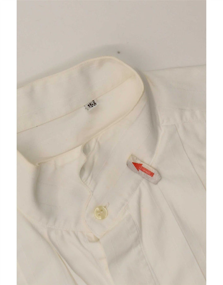 Ungaro Chemise formelle pour homme Taille 40 15 1/2 Coton blanc moyen