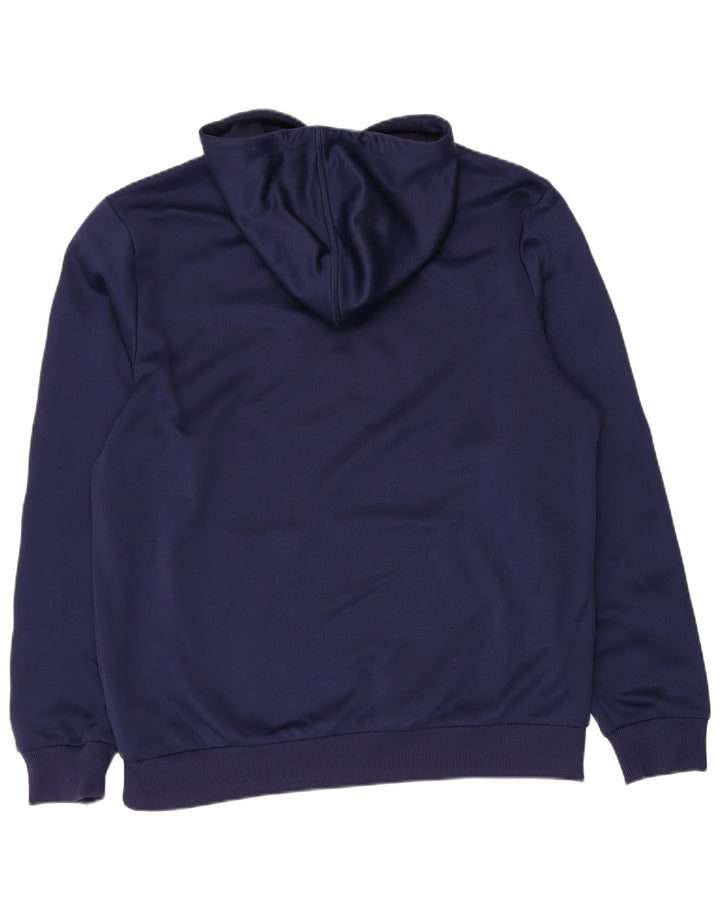 Puma Pull à capuche graphique pour homme, grand, bleu marine, polyester
