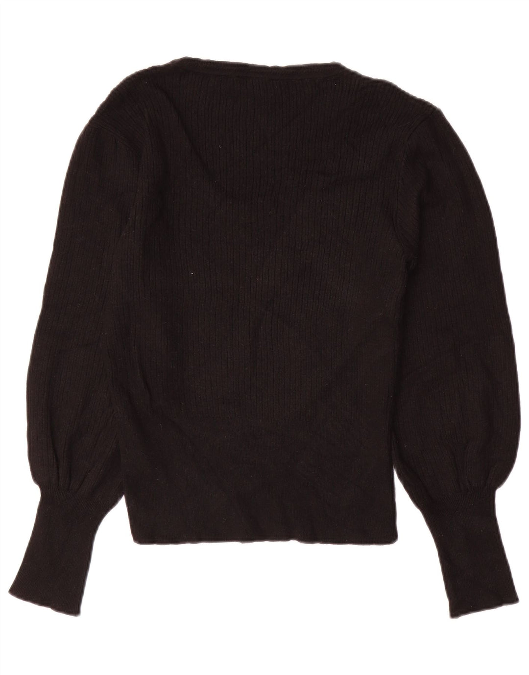 Marks & Spencer Pull col bateau pour femme UK 12 Medium Noir Viscose