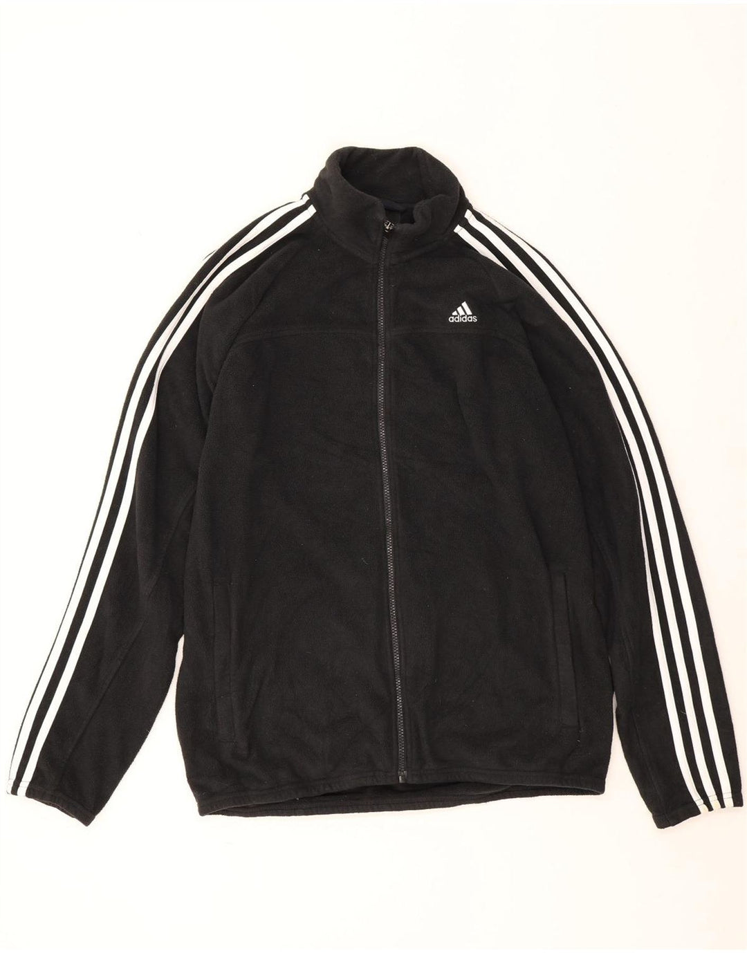 Adidas Veste polaire pour homme UK 40 Large Noir Polyester