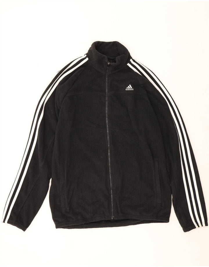 Adidas Veste polaire pour homme UK 40 Large Noir Polyester