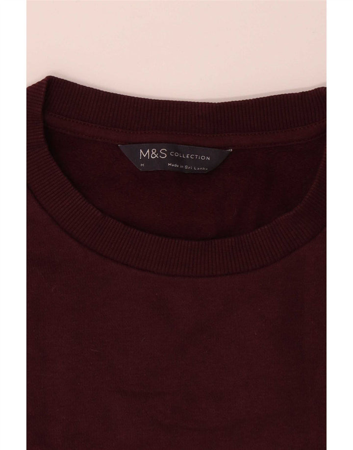 Marks & Spencer Sweat-shirt pour homme en coton bordeaux moyen
