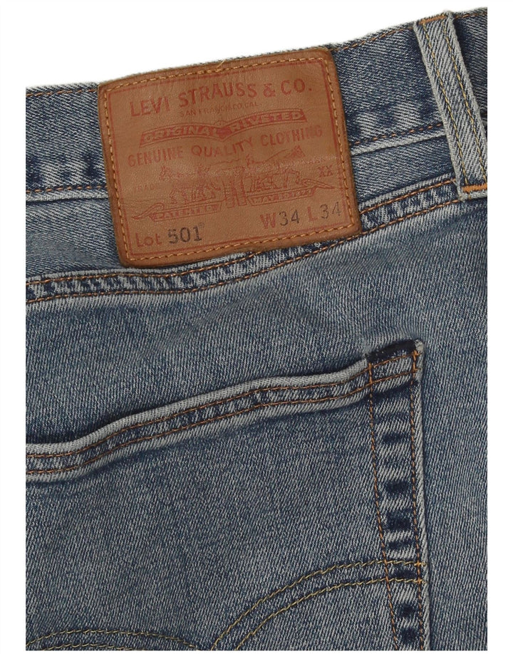Levi's Jean Droit 501 Homme W34 L34 Bleu