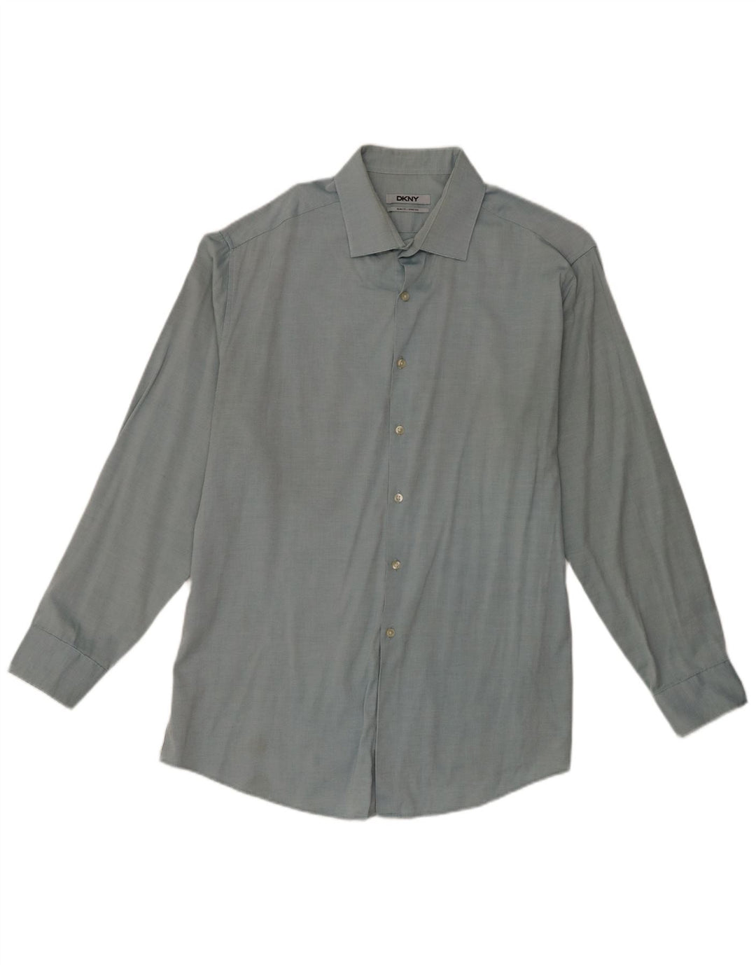 Dkny Chemise cintrée pour homme Taille 17 XL Bleu