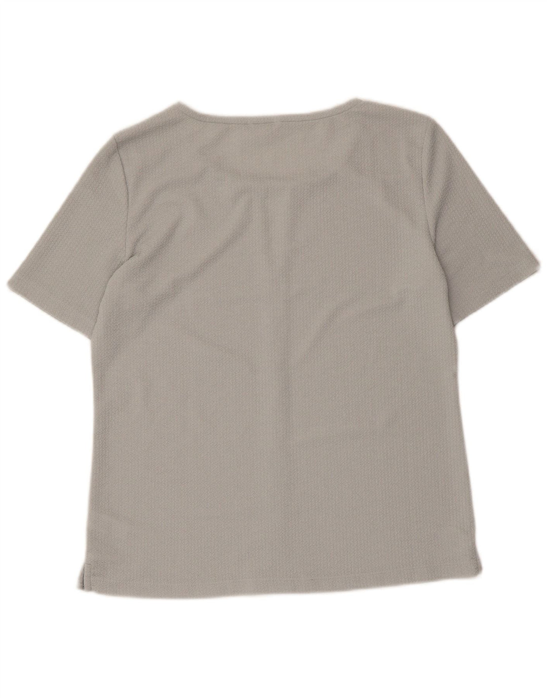 CALVIN KLEIN Femme Chemisier Top UK 44 Gris Moyen Polyester