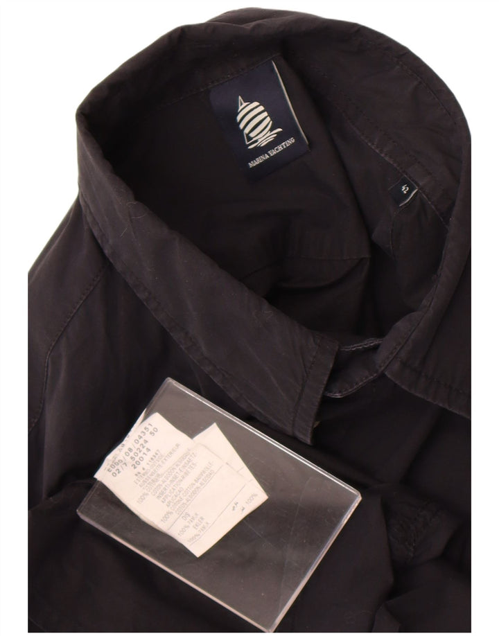 Marina Yachting Chemise Homme Taille 42 Grand Coton Noir