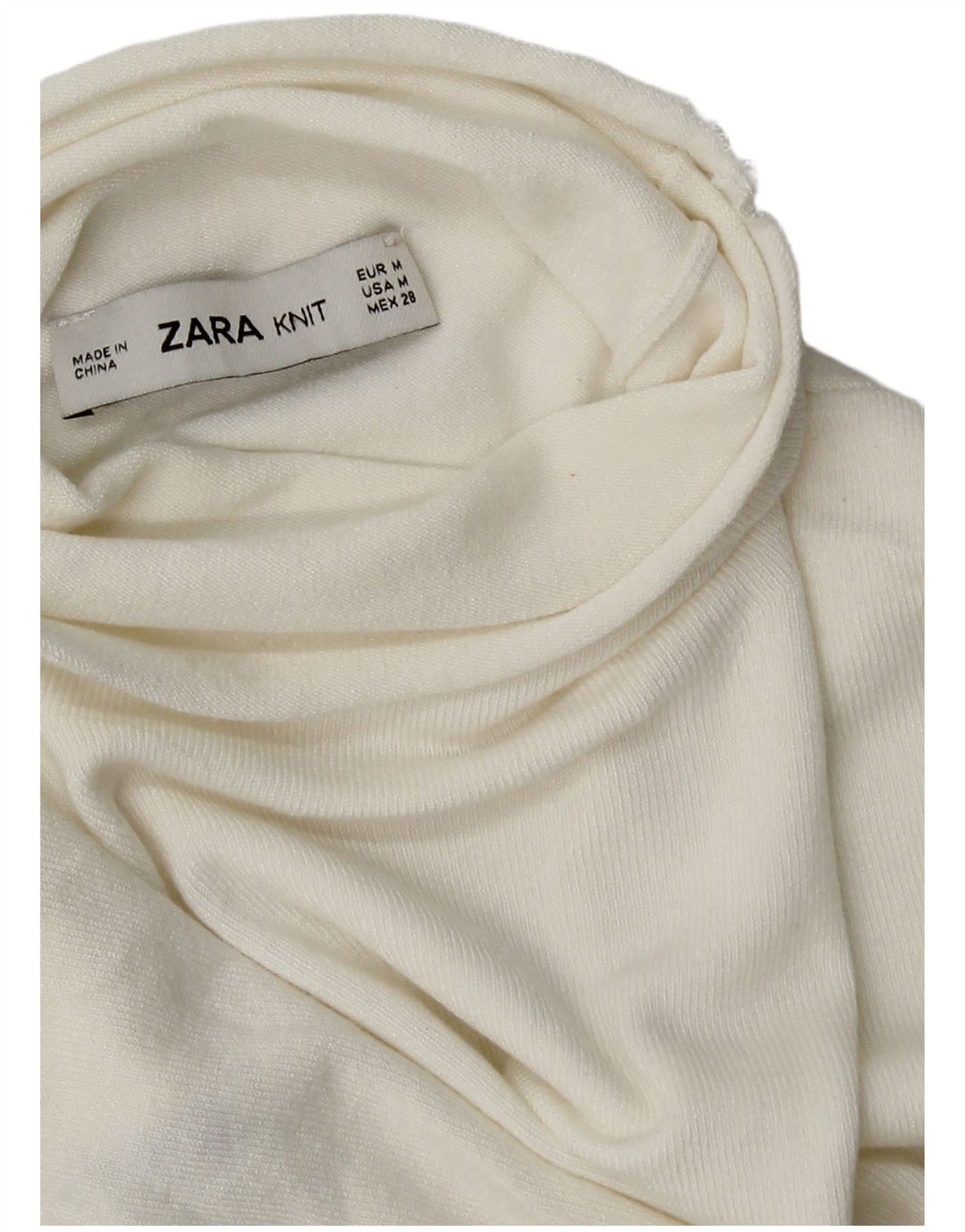 Zara Womens Vest Débardeur UK 12 Moyen Blanc