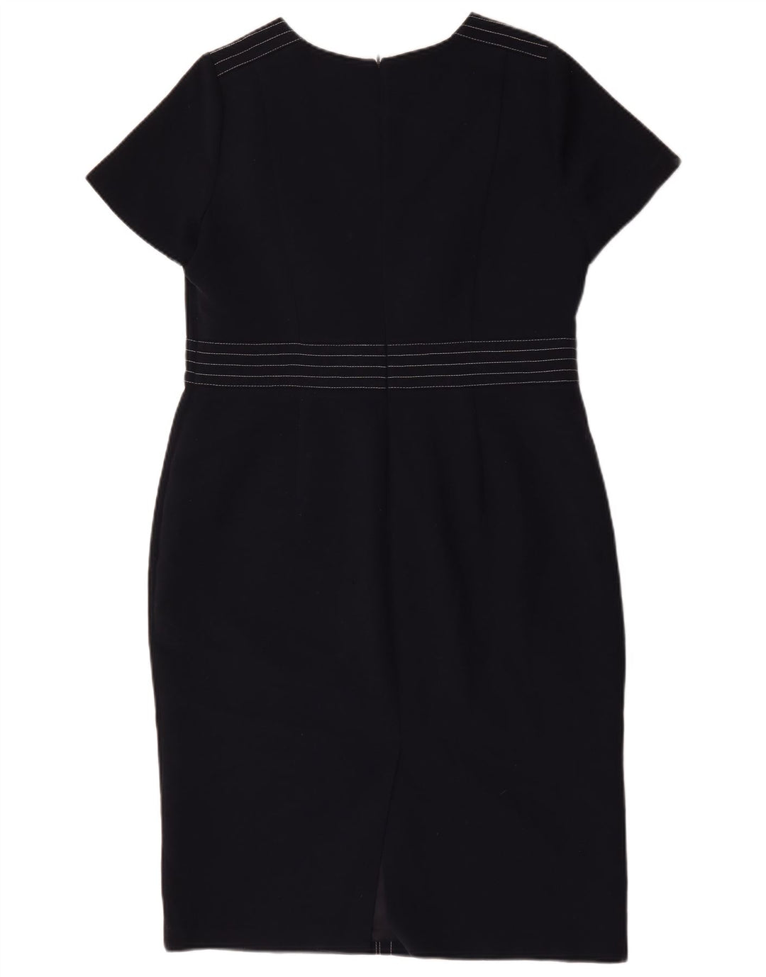 Marks & Spencer Robe fourreau pour femme UK 16 Large Bleu Marine Polyester