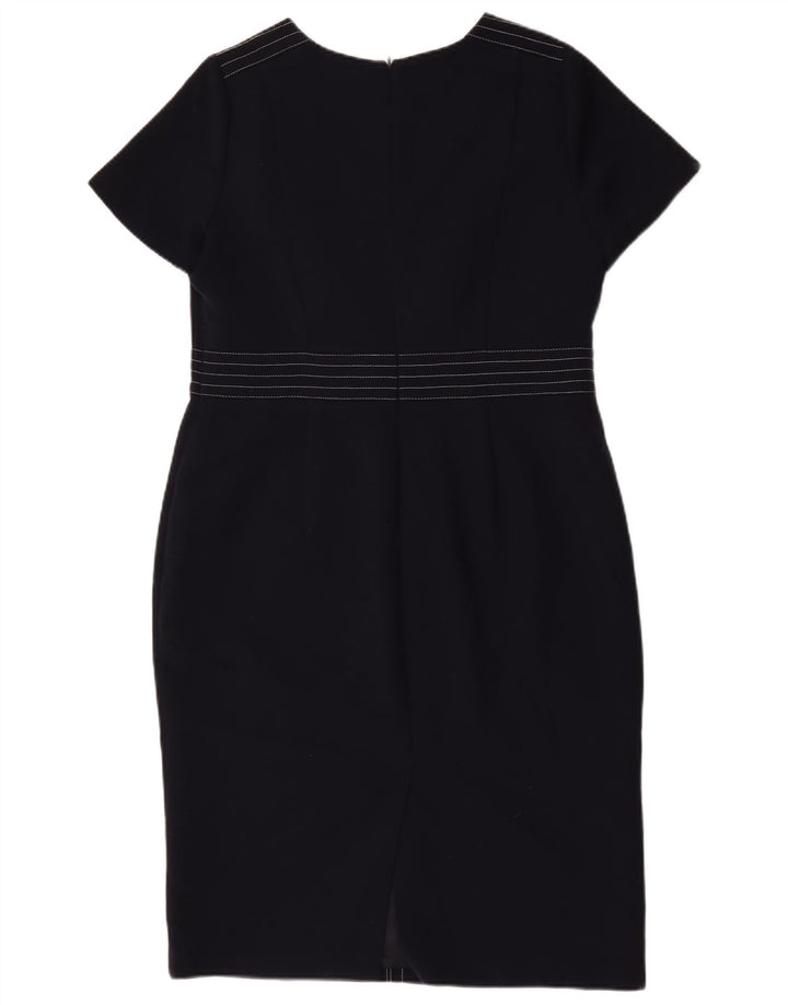 Marks & Spencer Robe fourreau pour femme UK 16 Large Bleu Marine Polyester