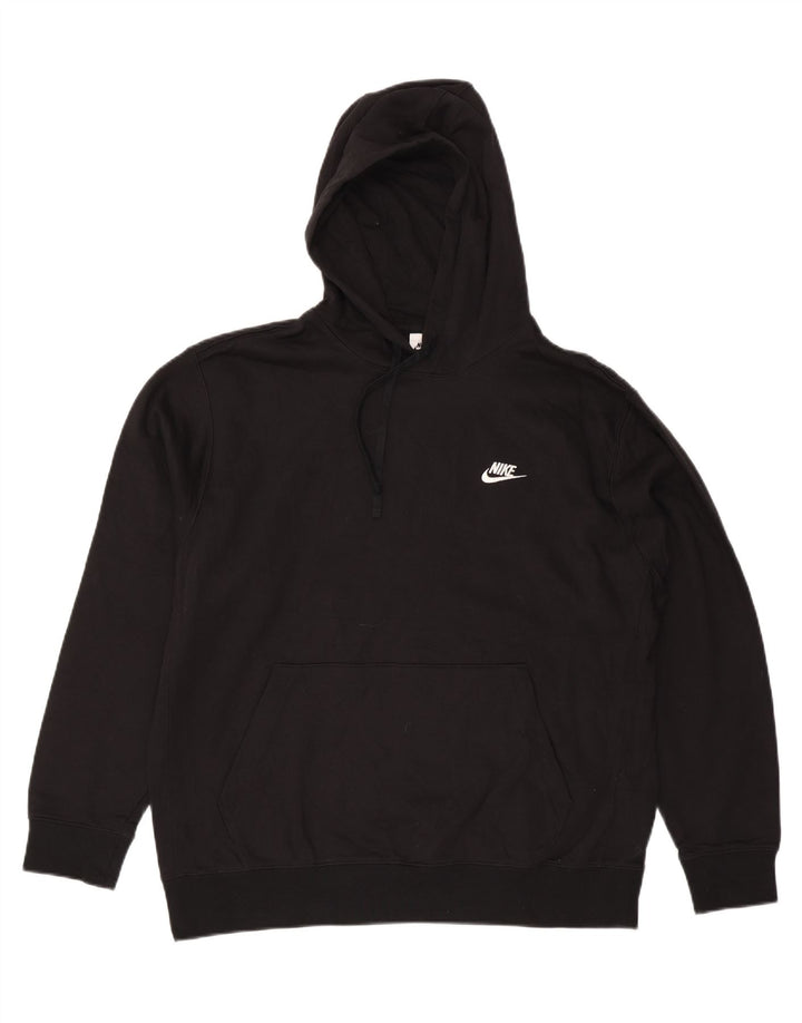 NIKE Pull à capuche pour homme XL en coton noir