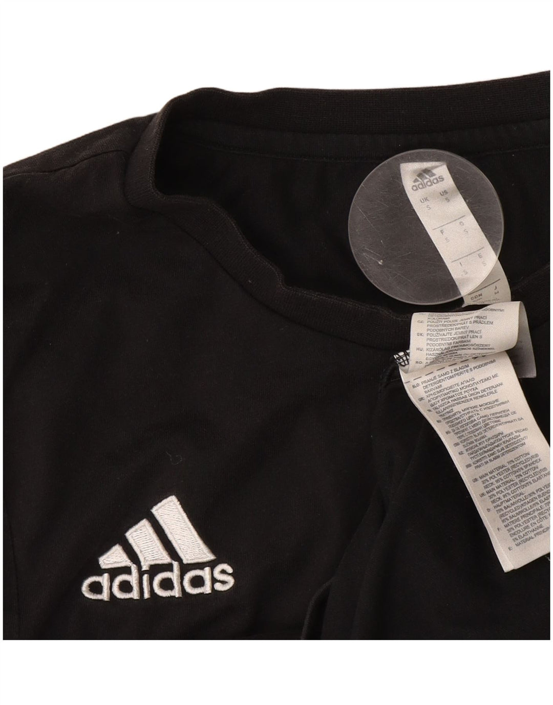Adidas Hommes Climalite T-Shirt Haut Petit Noir Coton