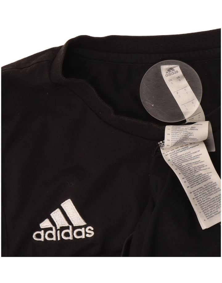 Adidas Hommes Climalite T-Shirt Haut Petit Noir Coton