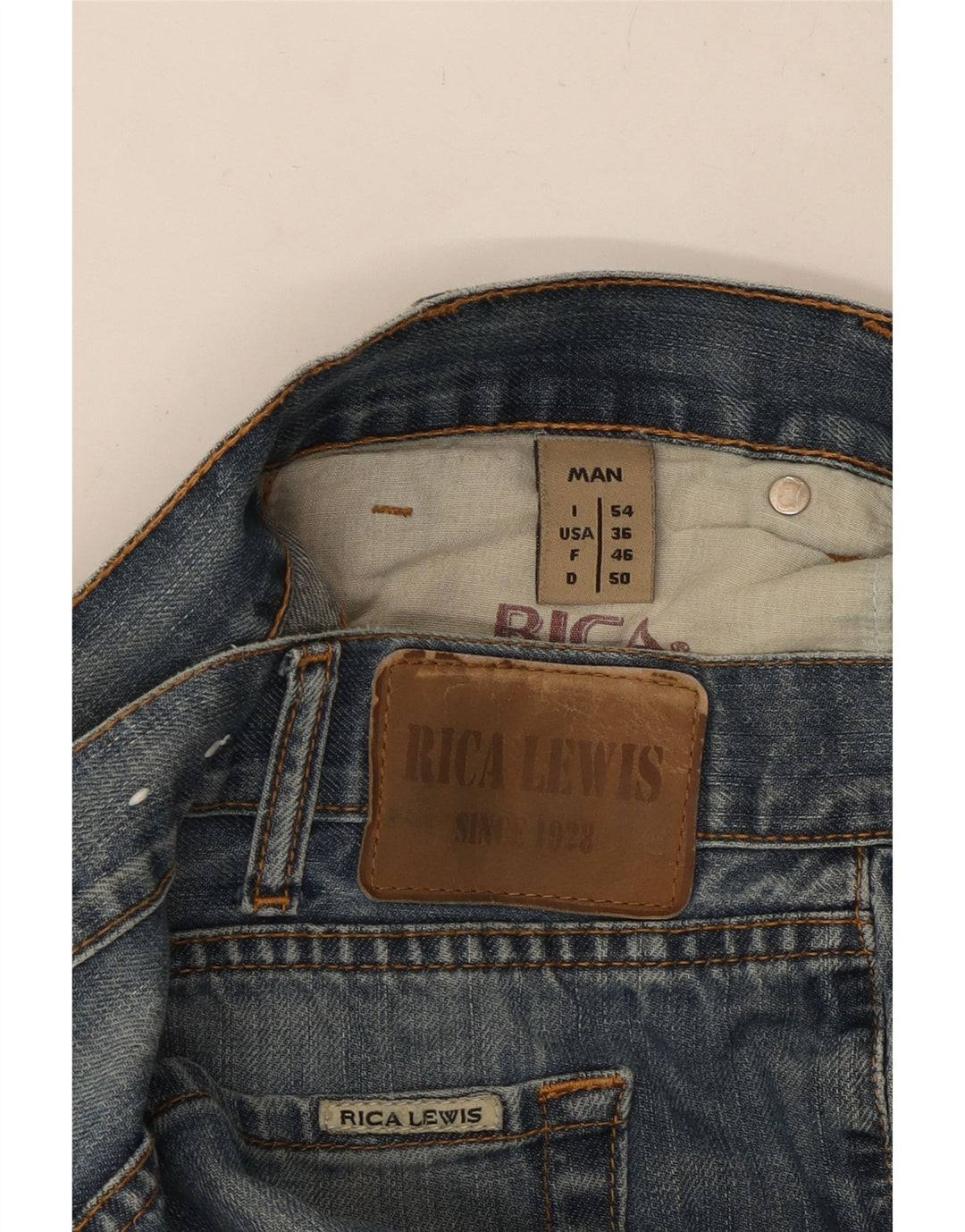 RICA LEWIS Jean droit homme W36 L31 bleu