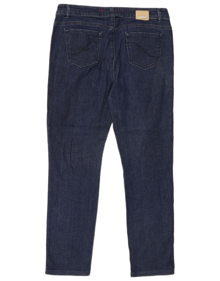 TRUSSARDI Womens Slim Jeans W34 L30 Navy Blue Cotton