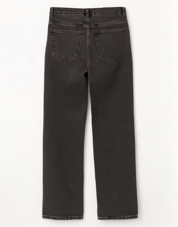 Zara Jean droit femme EU 40 Medium W30 L31 coton noir
