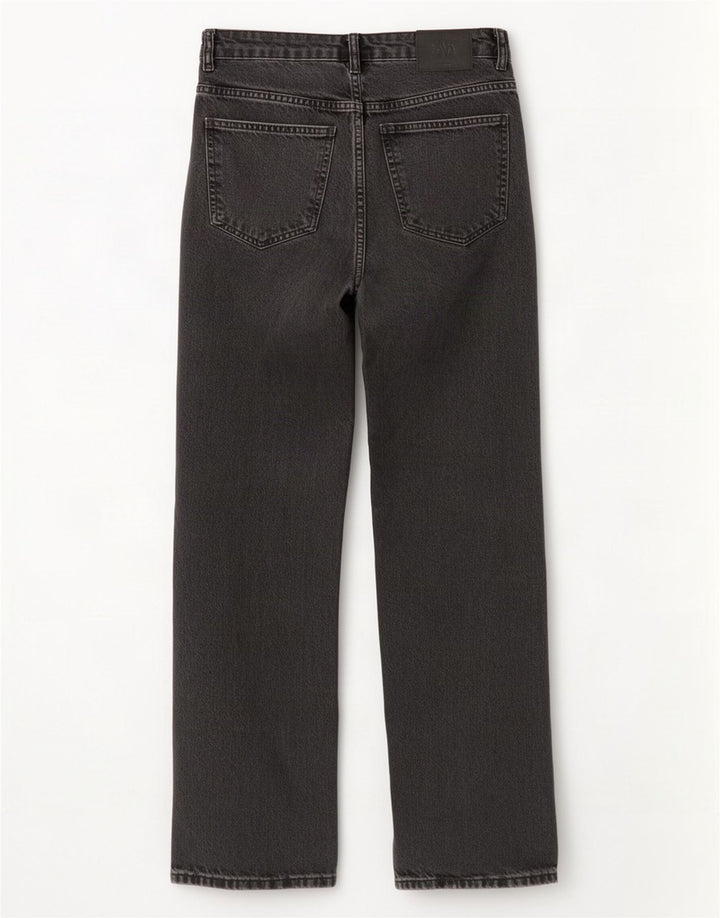 Zara Jean droit femme EU 40 Medium W30 L31 coton noir