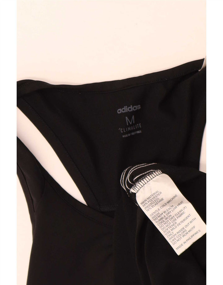 Adidas Femmes Climalite Débardeur UK 14 Moyen Noir Polyester