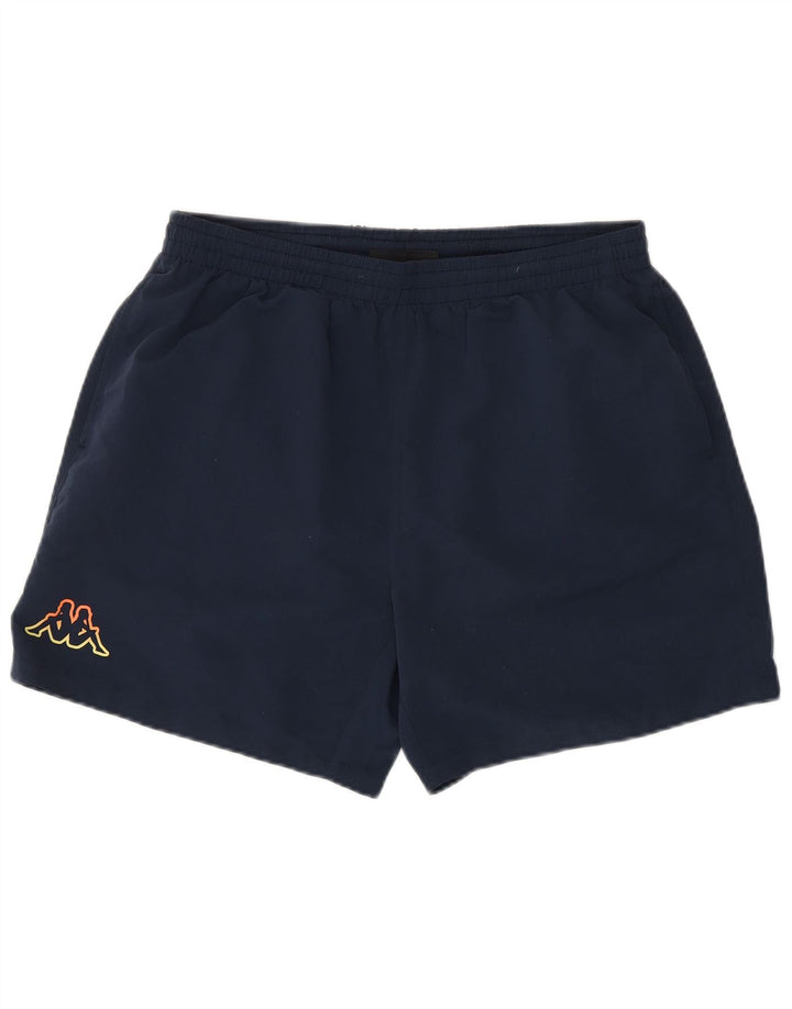 KAPPA Short de sport homme grand bleu marine polyester