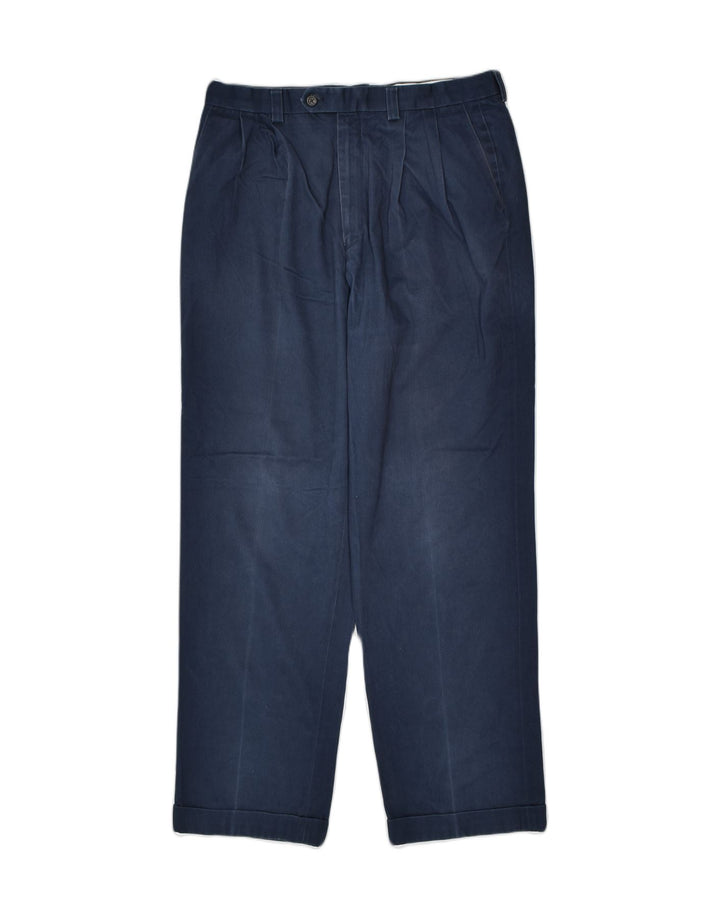 RALPH LAUREN Womens Slim Chino Trousers W34 L31 Blue Cotton | Vintage | Thrift | Second-Hand | Used Clothing | Messina Hembry 