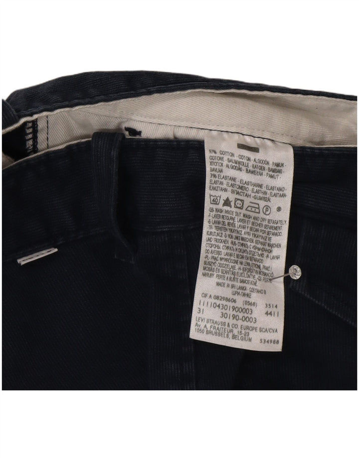 Levi's Short Velours Côtelé W31 Homme Bleu Marine Moyen Coton