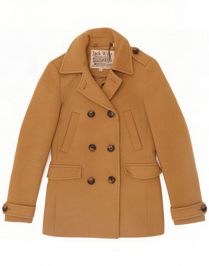 Jack Wills Caban femme UK 8 Petite laine marron