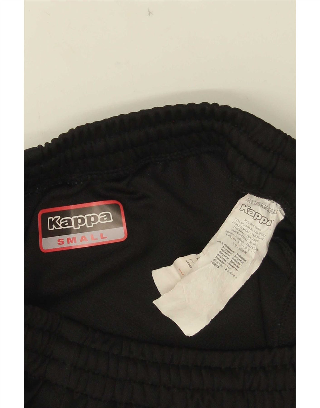 Kappa Pantalon de Survêtement Graphique Homme Petit Noir Polyester