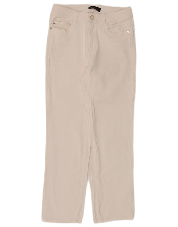 Massimo Dutti Jean droit pour femme EU 36 XS W26 L26 Blanc