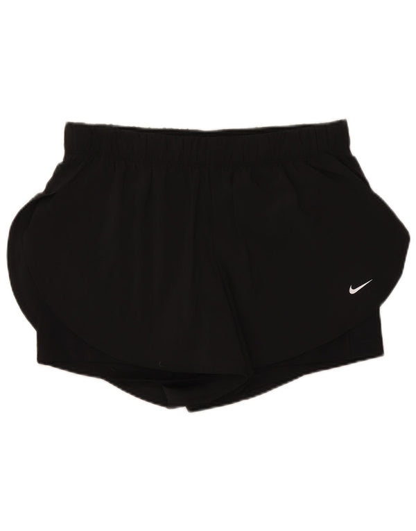 Nike Short de sport Dri Fit pour femme UK 18 XL Noir Polyester