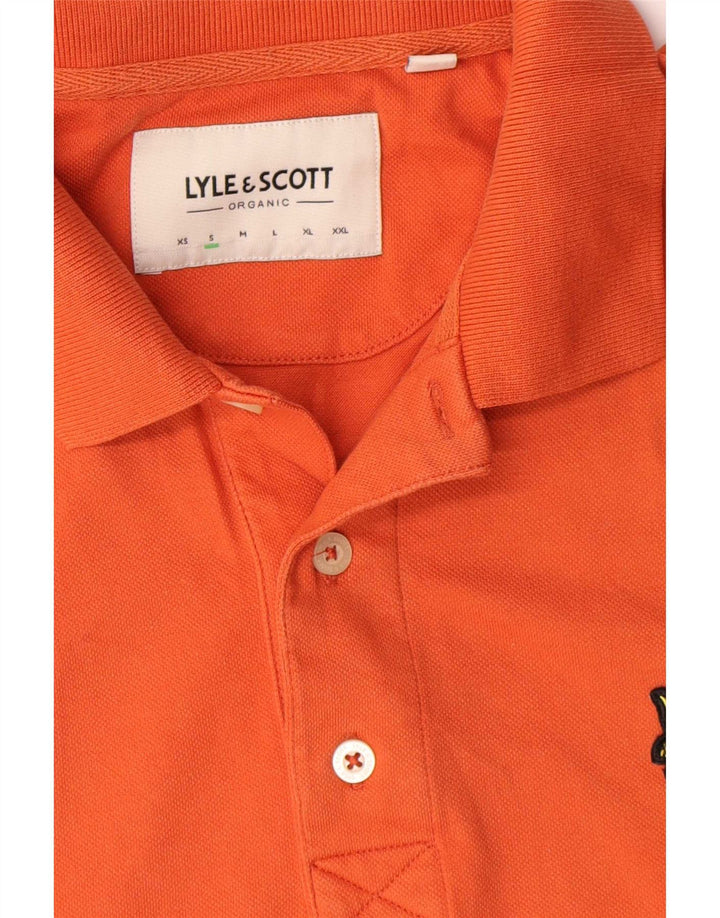 Lyle & Scott Polo Homme Petit Orange Coton