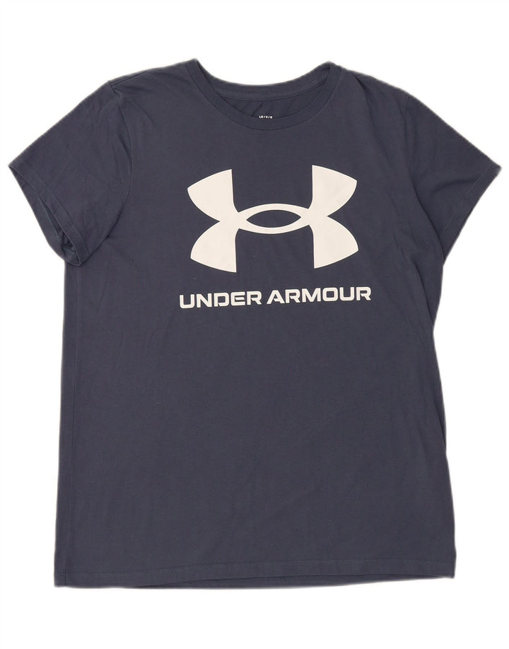 UNDER ARMOUR T-Shirt Graphique Homme Grand Bleu Marine Coton