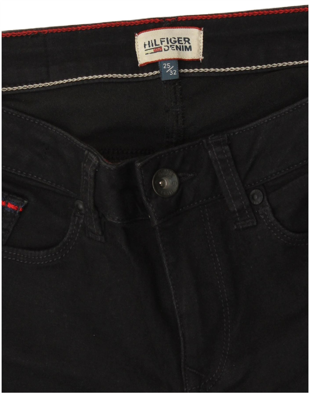 Tommy Hilfiger Jean Slim Femme W25 L32 Coton Noir