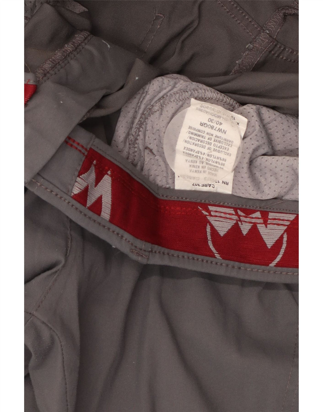 Wrangler Pantalon Cargo Droit Homme W40 L30 Nylon Gris