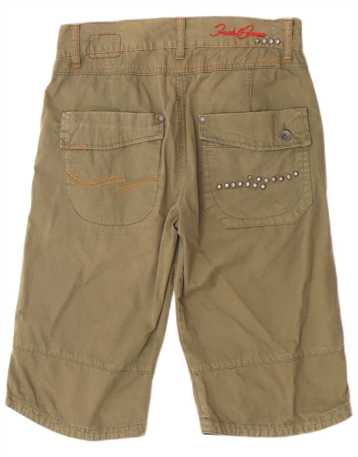 Jack & Jones Short Cargo Homme Petit W28 Vert Coton