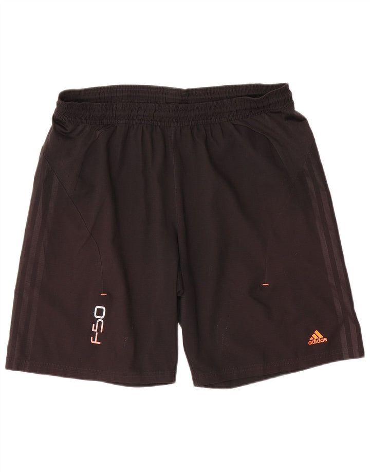 Adidas Short de sport graphique pour hommes, grand, noir, polyester