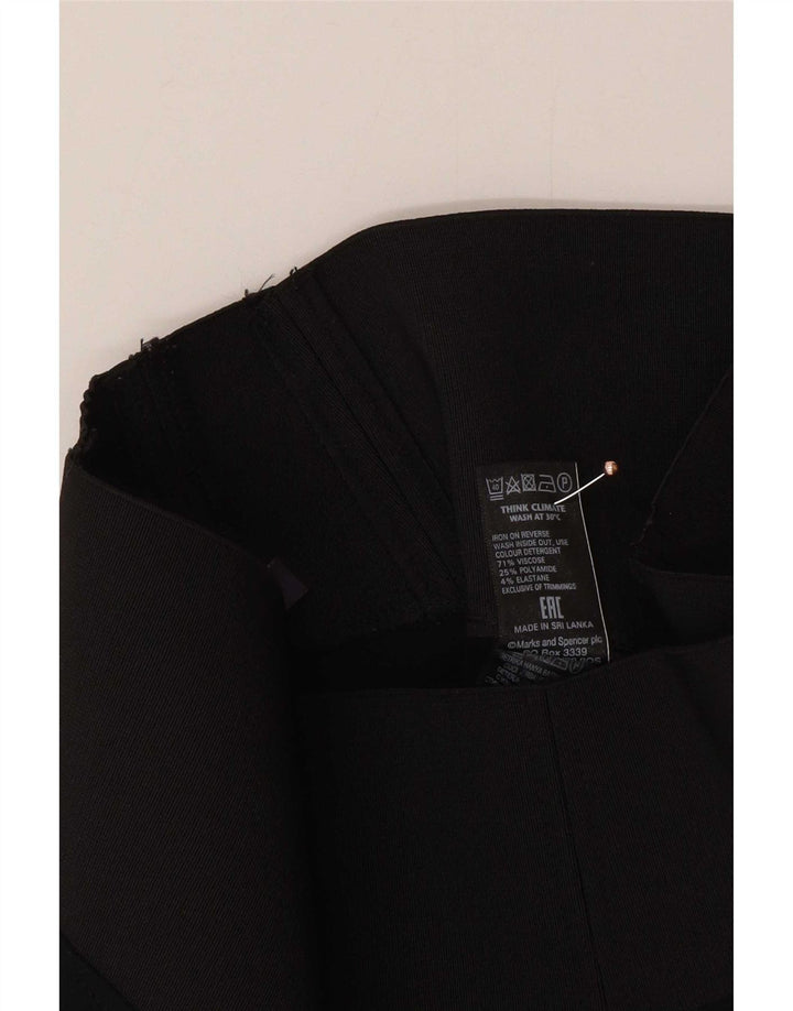 Marks & Spencer Leggings Femme UK 8 Small Noir Viscose