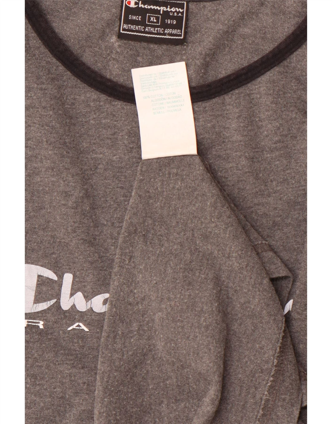 CHAMPION T-Shirt Graphique Femme UK 18 XL Gris Coton