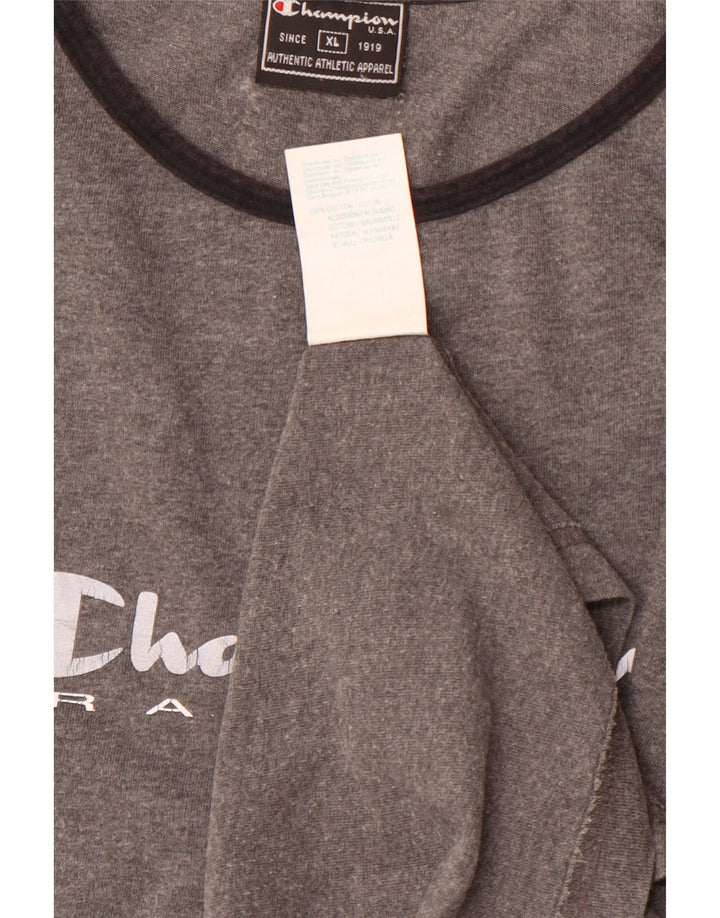 CHAMPION T-Shirt Graphique Femme UK 18 XL Gris Coton