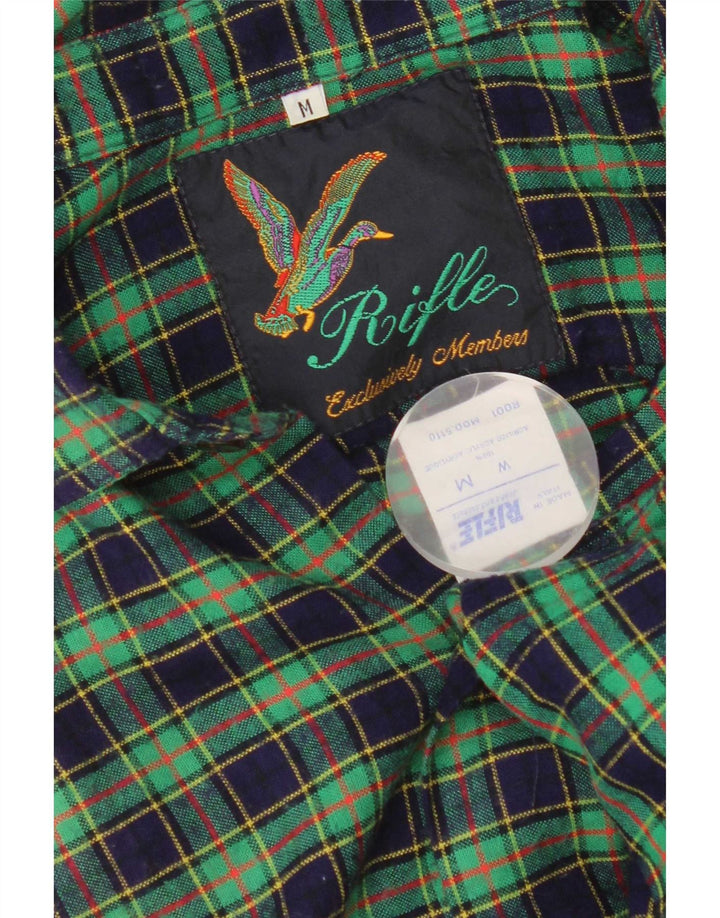 Chemise en flanelle pour hommes Rifle, acrylique à carreaux vert moyen